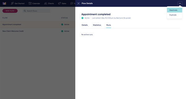 Mangomint App screen