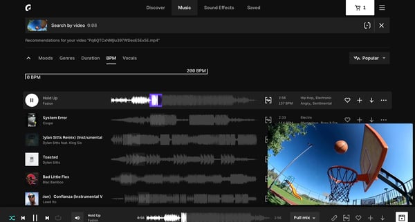 Featured Music - Our most popular songs | Epidemic Sound screen