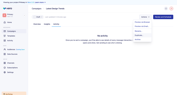 New Design Trends screen