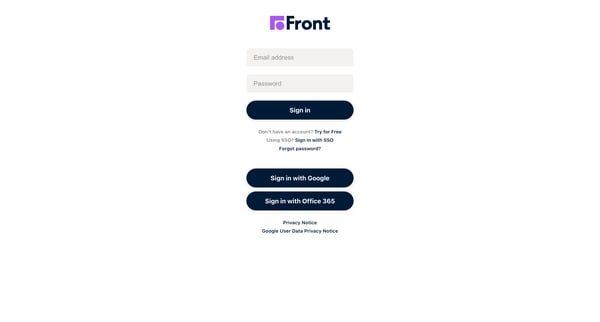 Front screen