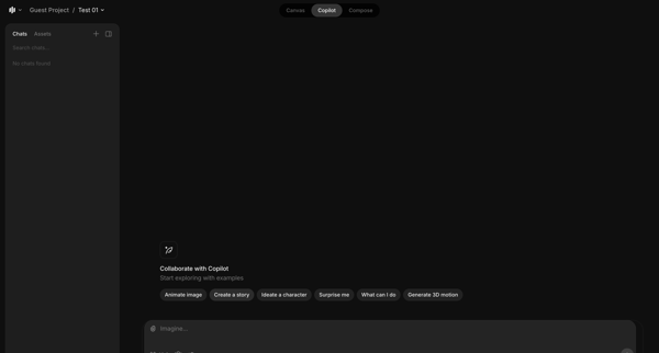 Test 01 / Guest Project - Morphic Studio screen