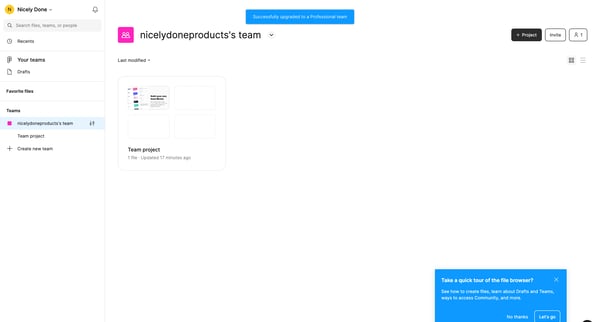 nicelydoneproductss team – Figma screen