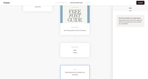 Follow-up Sequence | Flodesk screen