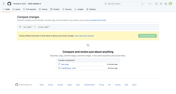 Compare · nicelydone-20232023-website screen