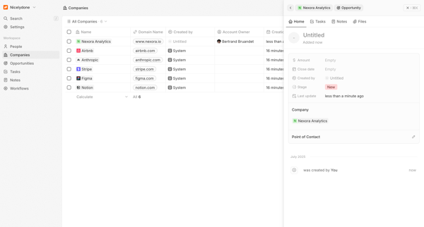 All Companies - Companies screen