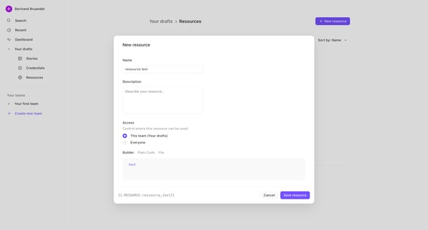 Resources - Tines screen