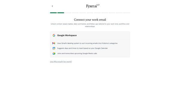 Fyxer AI screen
