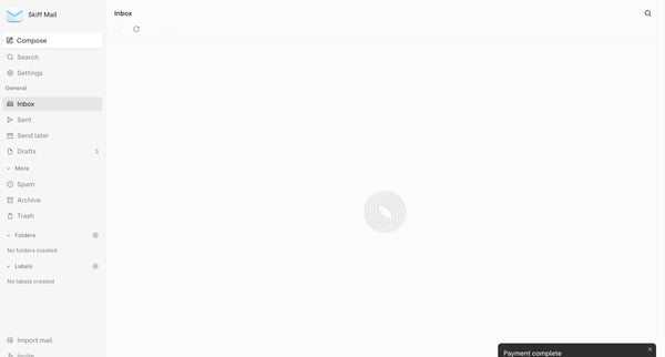 Inbox - nicelydone screen