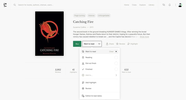 Catching Fire by Suzanne Collins | Literal screen
