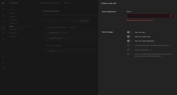 My Project | Supabase from Supabase