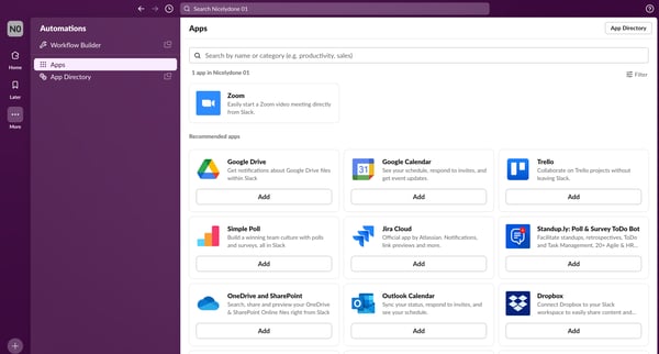 Apps - Nicelydone 01 - Slack screen