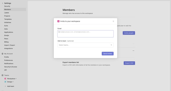 Members from Linear