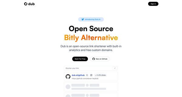 Dub - Open-Source Bitly Alternative from Dub