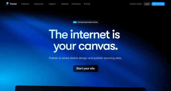 Framer — The internet is your canvas screen