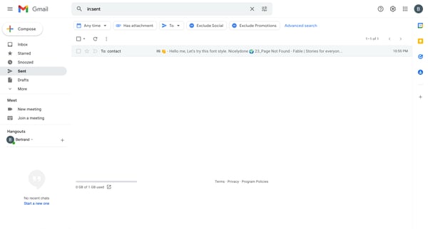 Sent Mail - nicelydoneproducts@gmail.com - Gmail screen