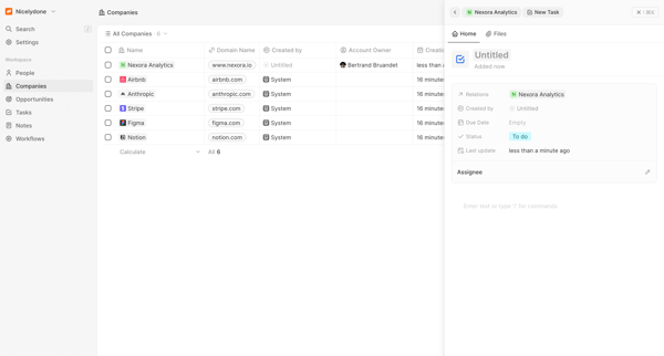 All Companies - Companies screen
