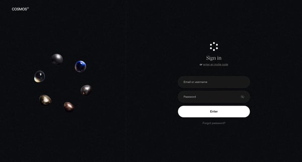 Cosmos - Sign in from Cosmos