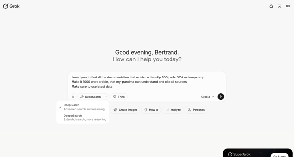Grok screen