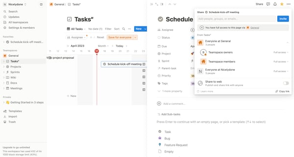 Tasks“ | All Tasks screen