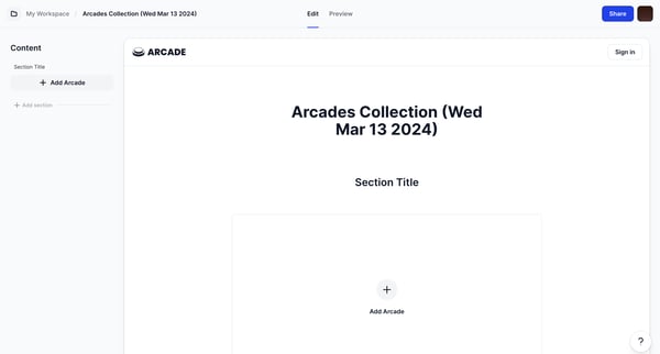 Edit Arcades Collection Wed Mar 13 2024 | Arcade screen