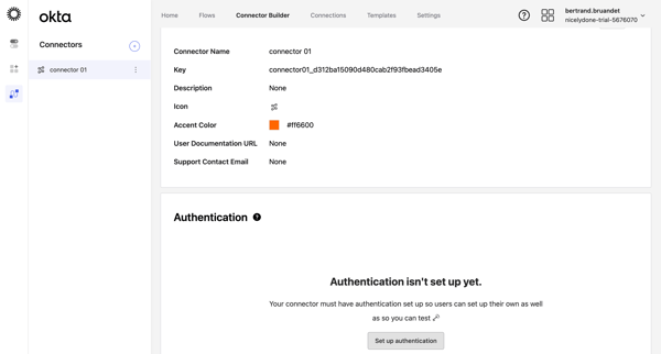 connector 01 | Okta screen