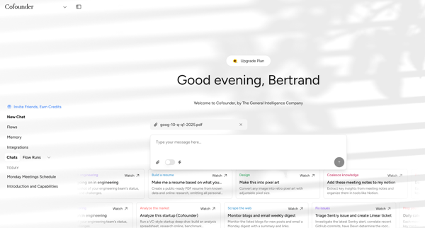 Cofounder screen