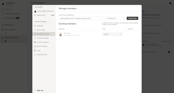 Plan Members - QuestionScout screen