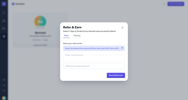 Scribe | Workspace screen