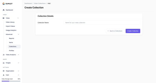 Add Source - Gumlet screen