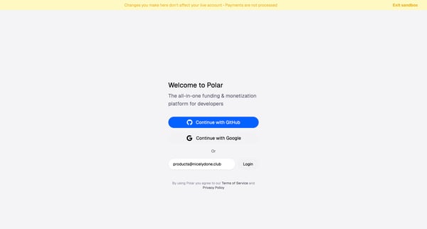 Log in to Polar | Polar screen