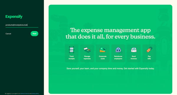 Expensify | Spend Management Software for Receipts  Expenses screen