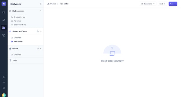 Scribe | Workspace screen