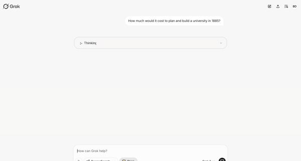 New conversation - Grok screen