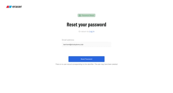Eraser screen