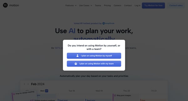 AI Project and Task Management | Plan Your Work Automatically (Try screen