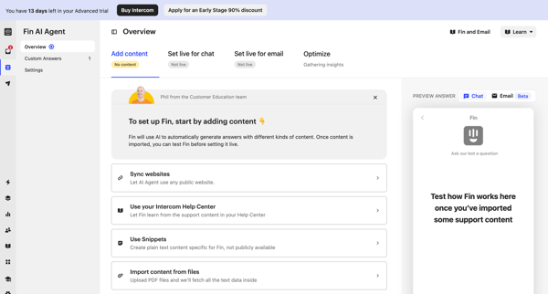Overview | Nicelydone Intercom screen