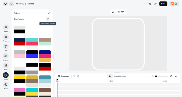 Vimeo screen