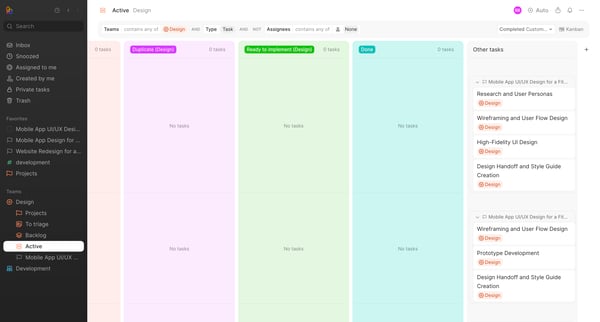 Active - Height screen