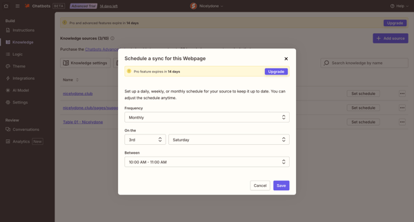 Chatbots - Nicelydone screen