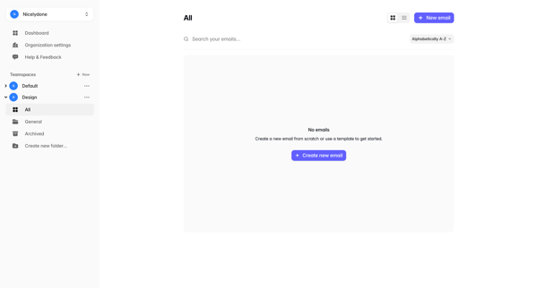 Dashboard — Tabular screen