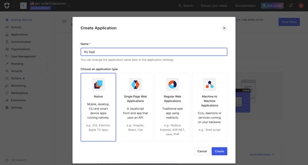 Getting Started screen