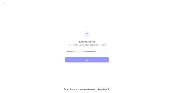 Aave Account screen