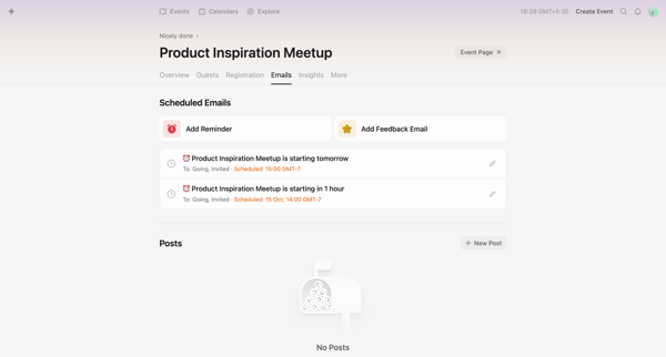 Product Inspiration Meetup · Luma screen