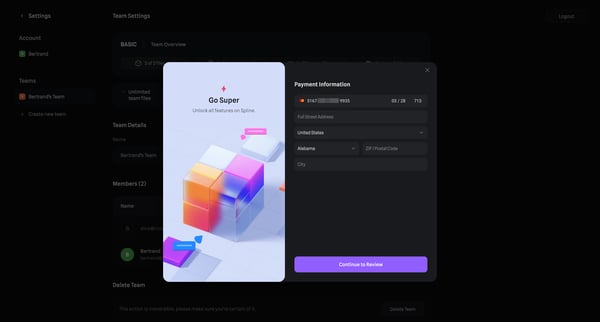 Spline screen