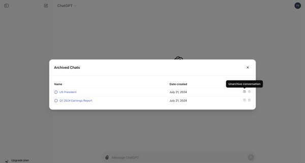 ChatGPT screen