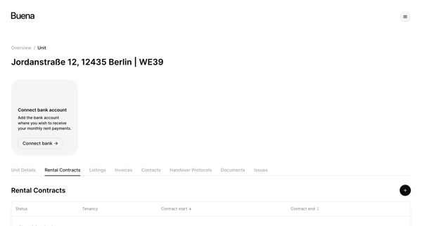 Buena | App screen