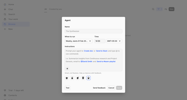 Browse – Dovetail screen