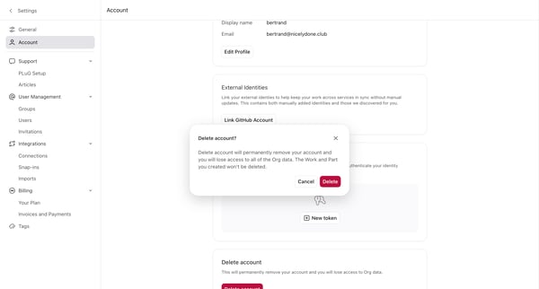 DevRev screen