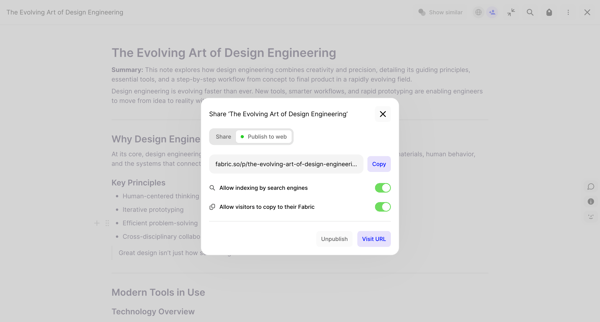 Fabric | The Evolving Art of Design Engineering screen
