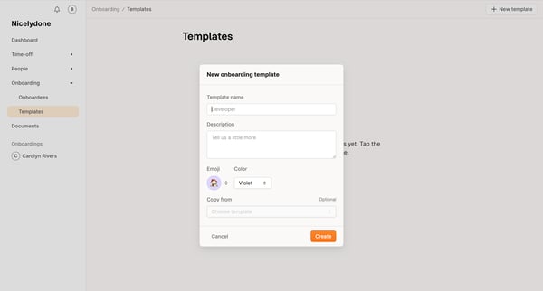 Onboarding templates | Aboard from Aboard